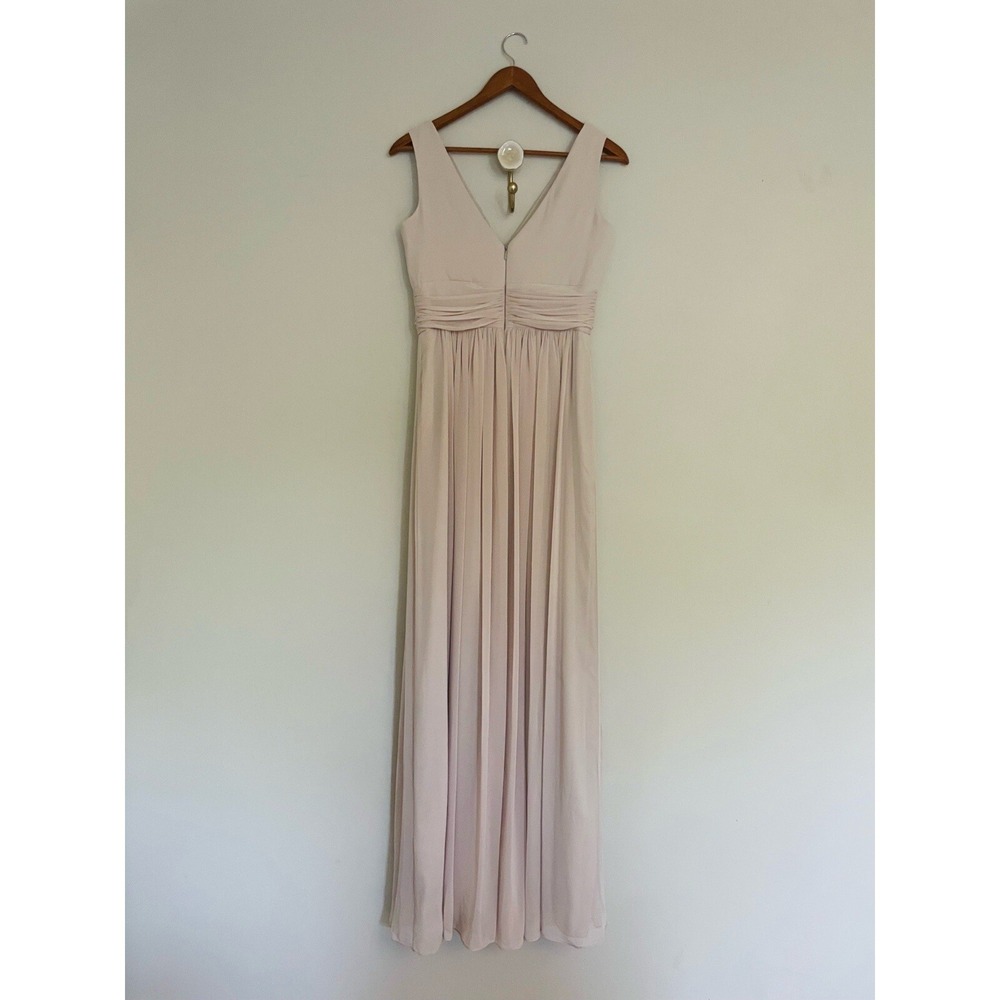 Dressy Collection Draped Chiffon Formal Sleeveless Front Slit Maxi Dress Size 6 - Picture 3 of 13